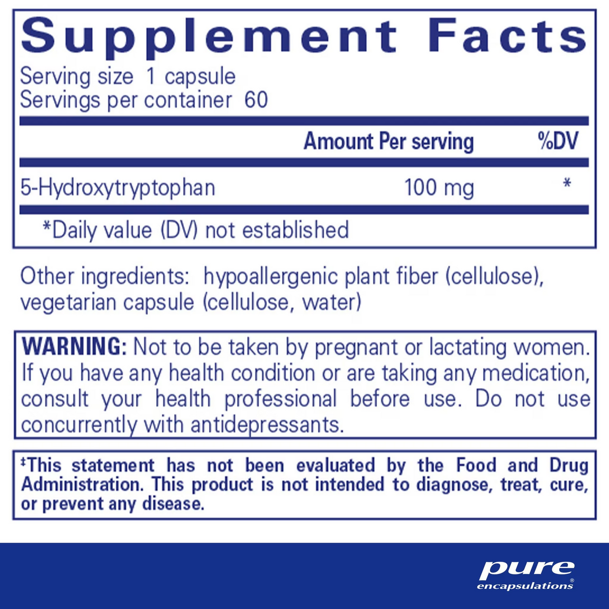 5-HTP (5-hydroxytryptophan) 100 mg