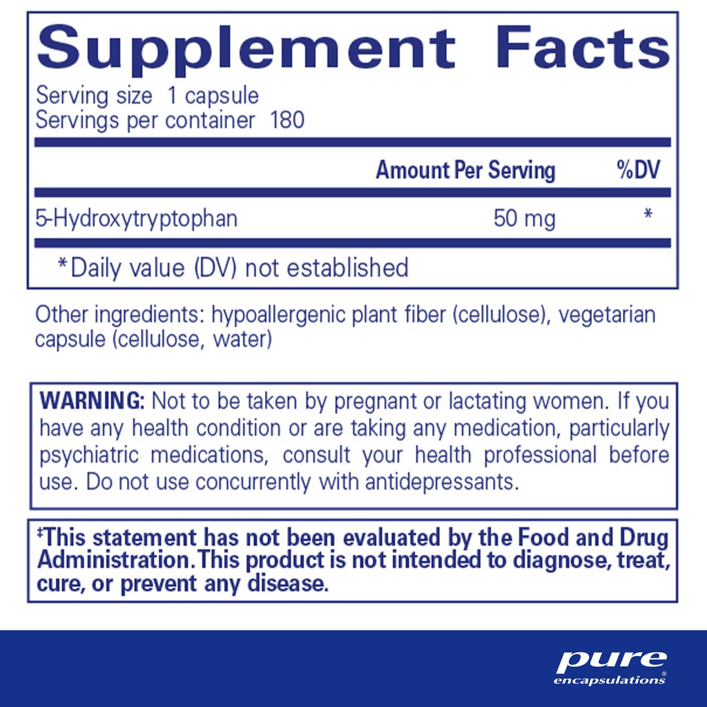 5-HTP (5-hydroxytryptophan) 50 mg