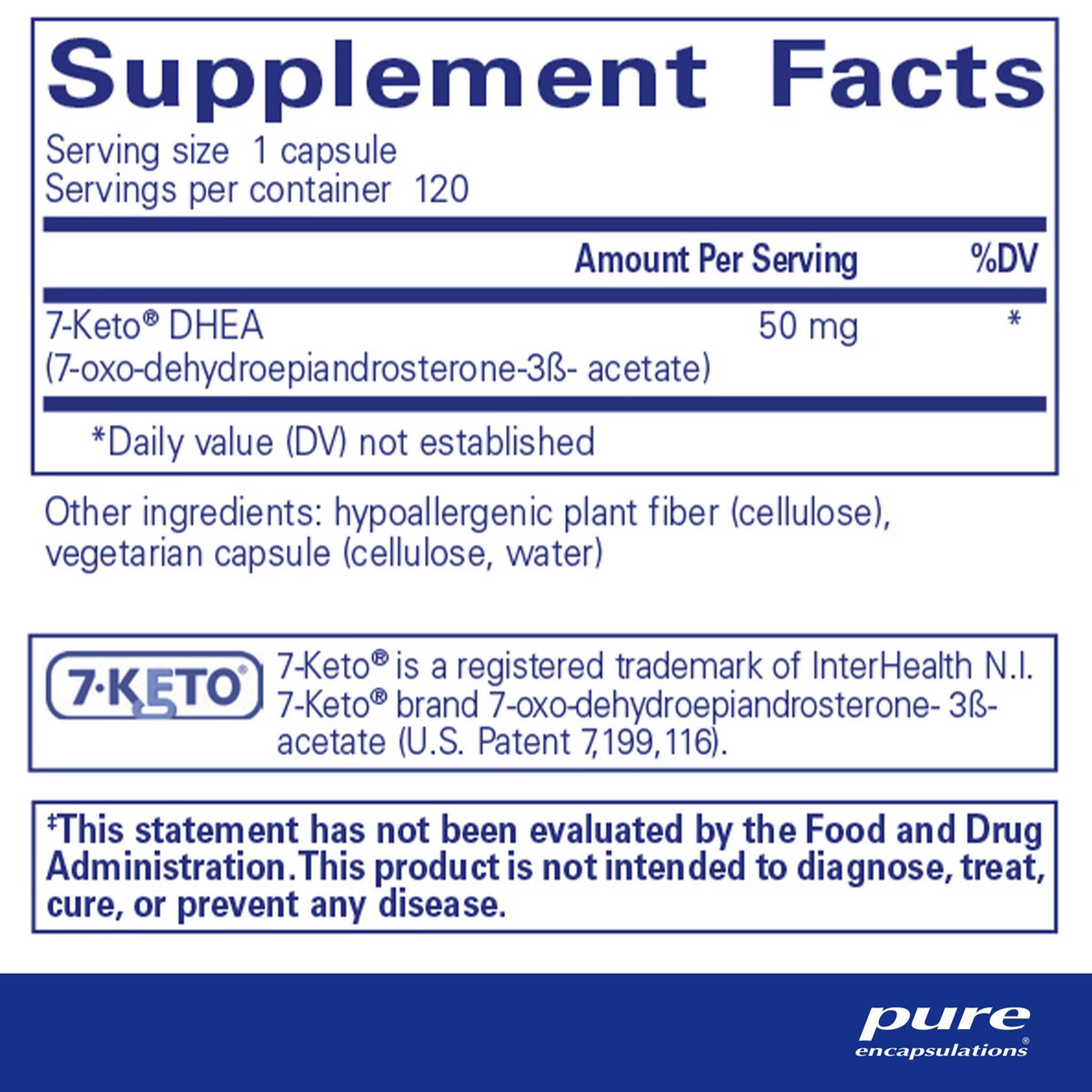 7-KETO® DHEA 50 mg