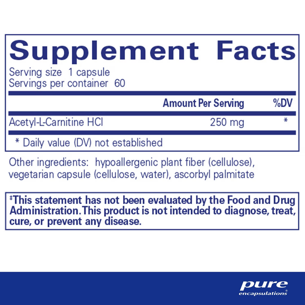 Acetyl-l-Carnitine 250 mg