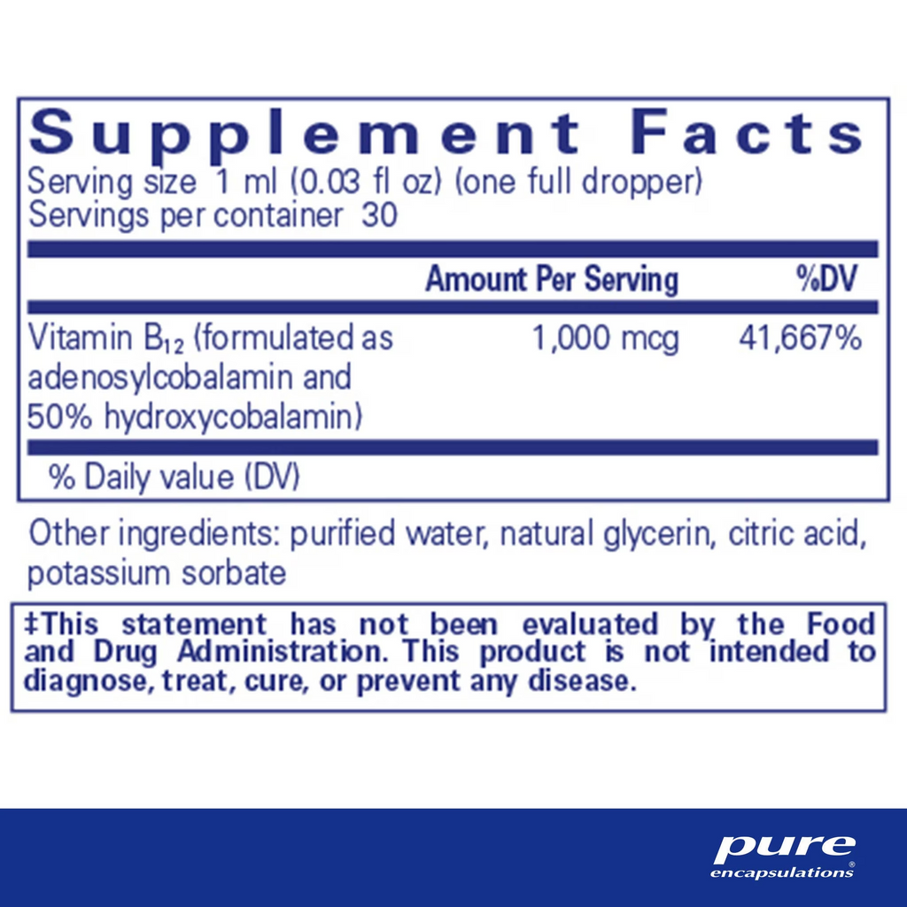 Adenosyl/Hydroxyl B12 Liquid