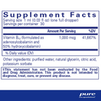 Adenosyl/Hydroxyl B12 Liquid