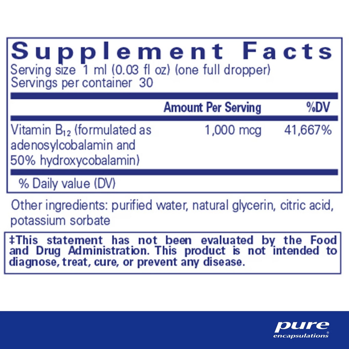Adenosyl/Hydroxyl B12 Liquid