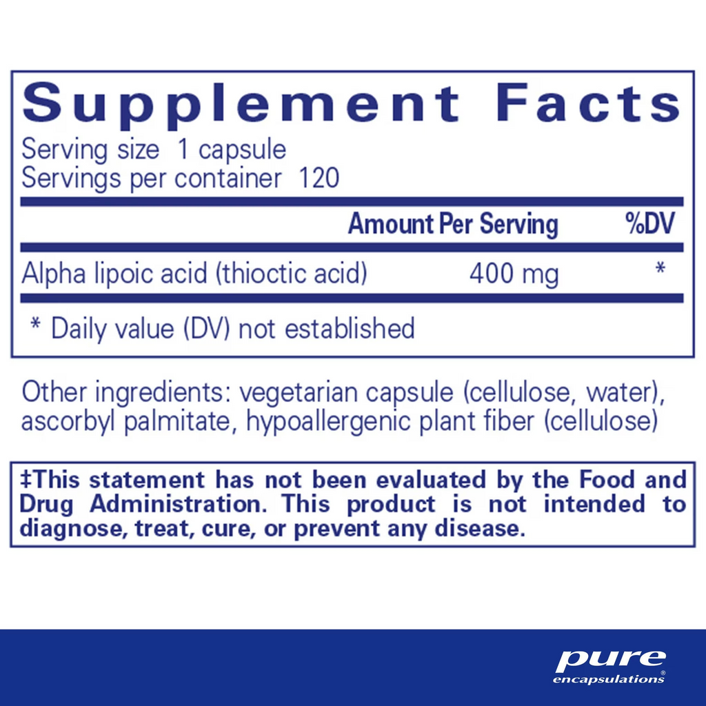 Alpha Lipoic Acid 400 mg