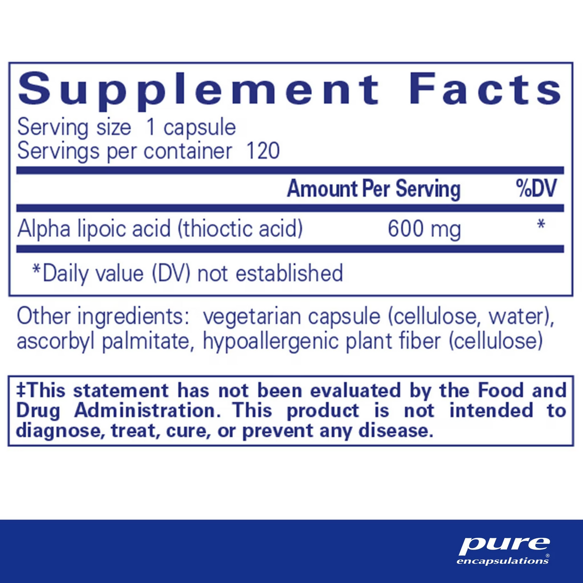 Alpha Lipoic Acid 600 mg