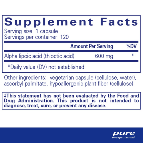 Alpha Lipoic Acid 600 mg