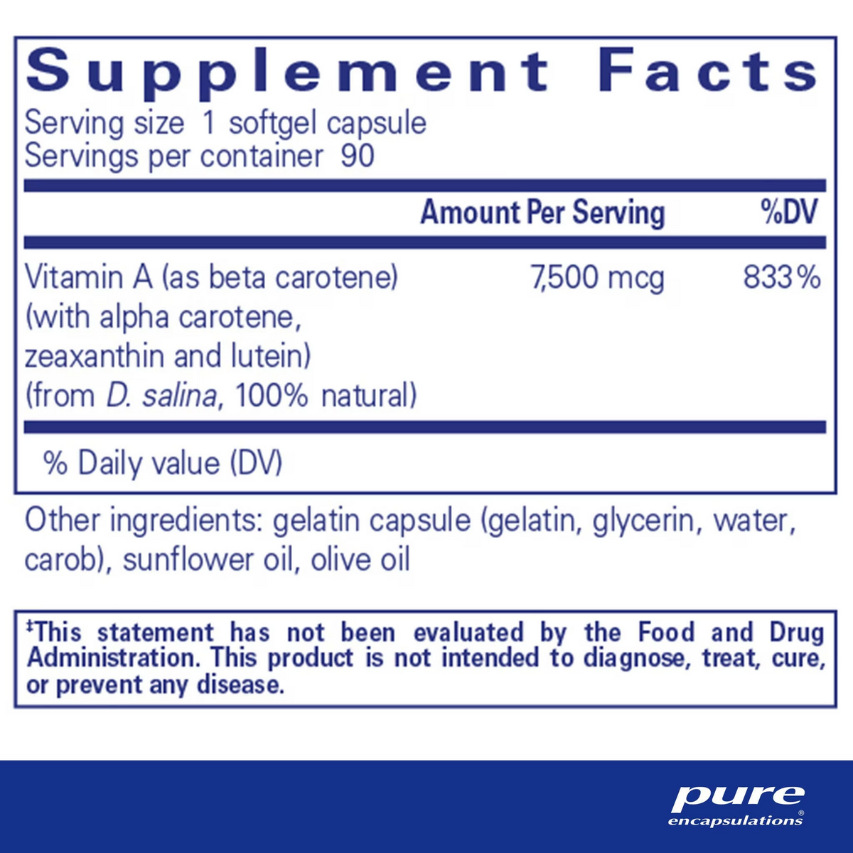 Beta Carotene (with mixed carotenoids)