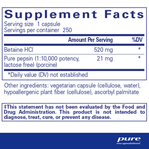 Betaine HCl Pepsin