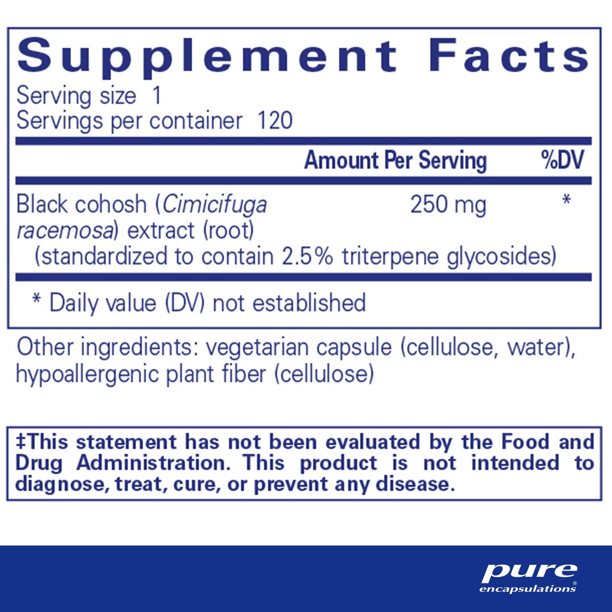 Black Cohosh 2.5