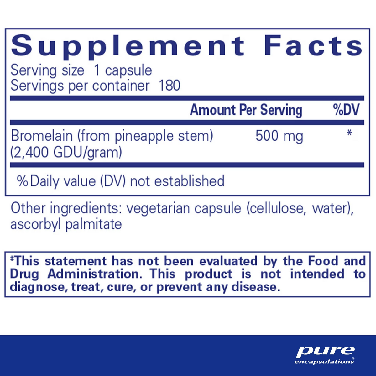Bromelain 2400  500 mg