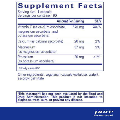Buffered Ascorbic Acid capsules