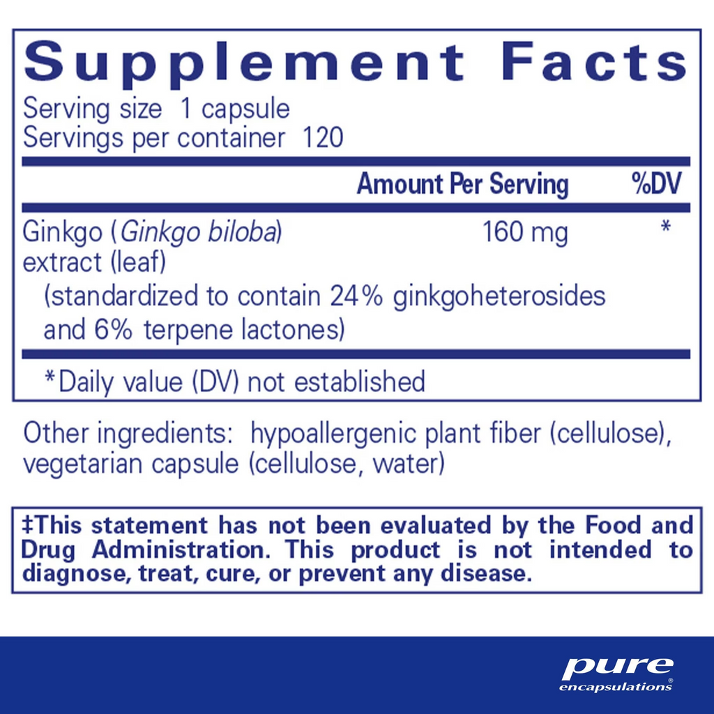 Ginkgo 50 160 mg