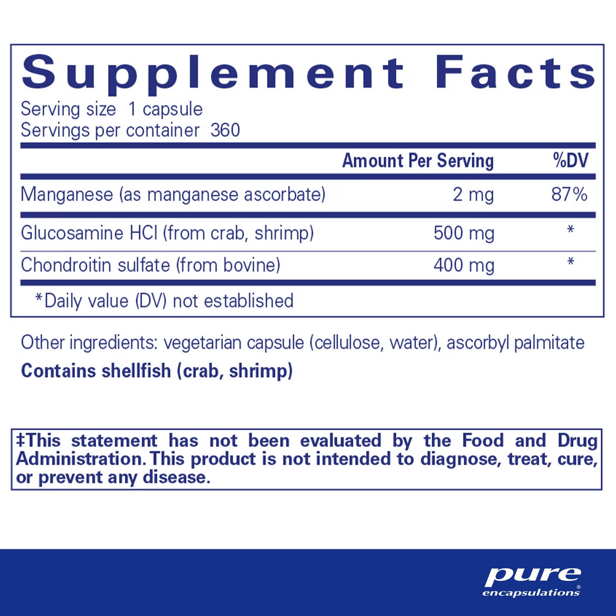 Glucosamine Chondroitin with Manganese