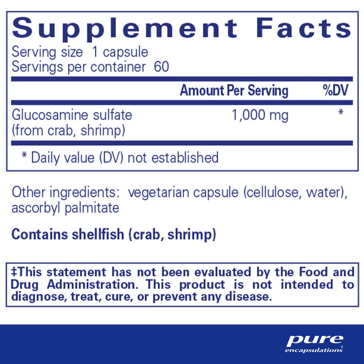 Glucosamine Sulfate 1,000 mg