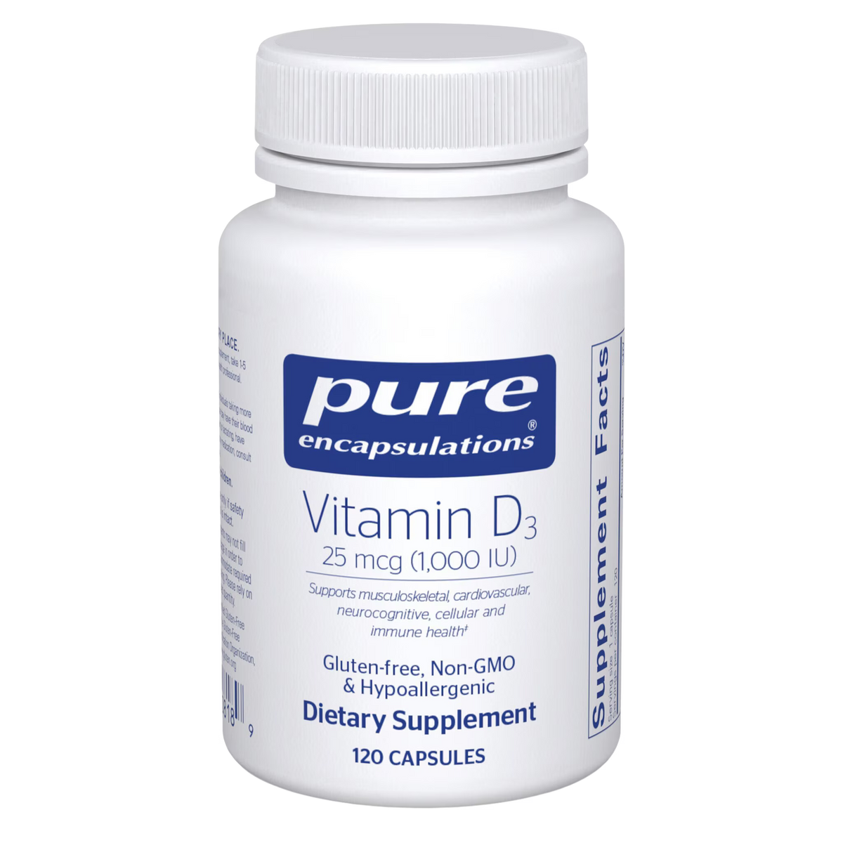Vitamin D3 25 mcg  (1,000 IU)