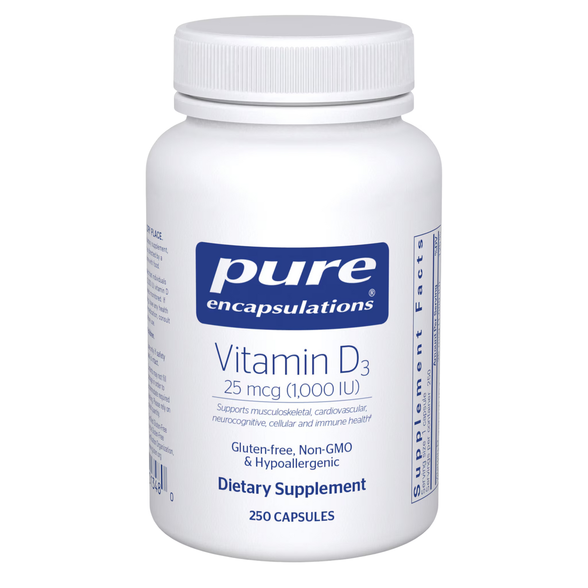 Vitamin D3 25 mcg  (1,000 IU)