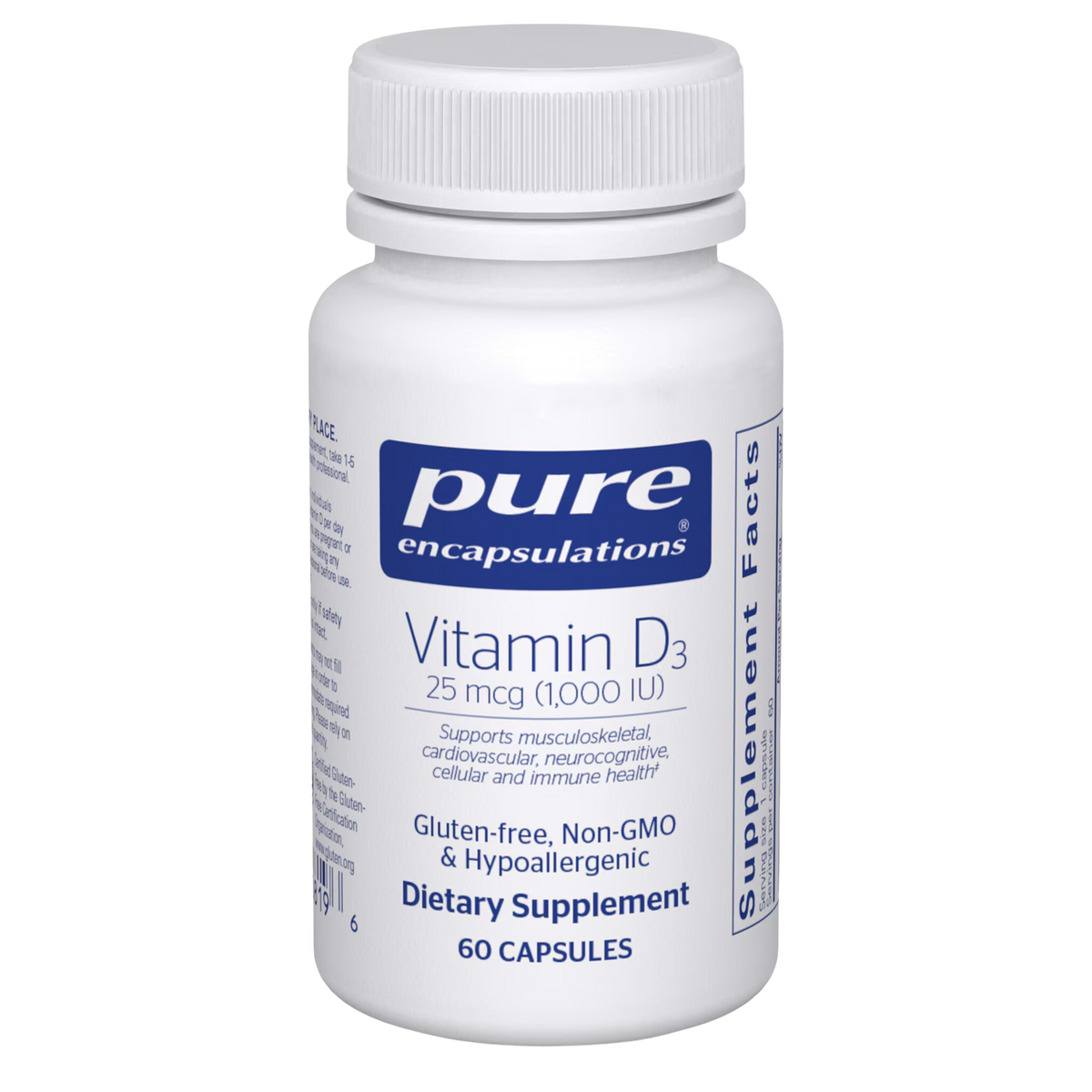Vitamin D3 25 mcg  (1,000 IU)