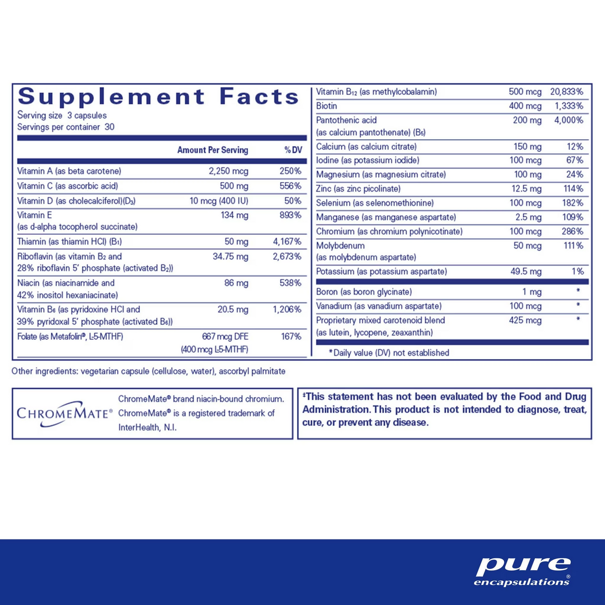 Nutrient 950® without copper and iron