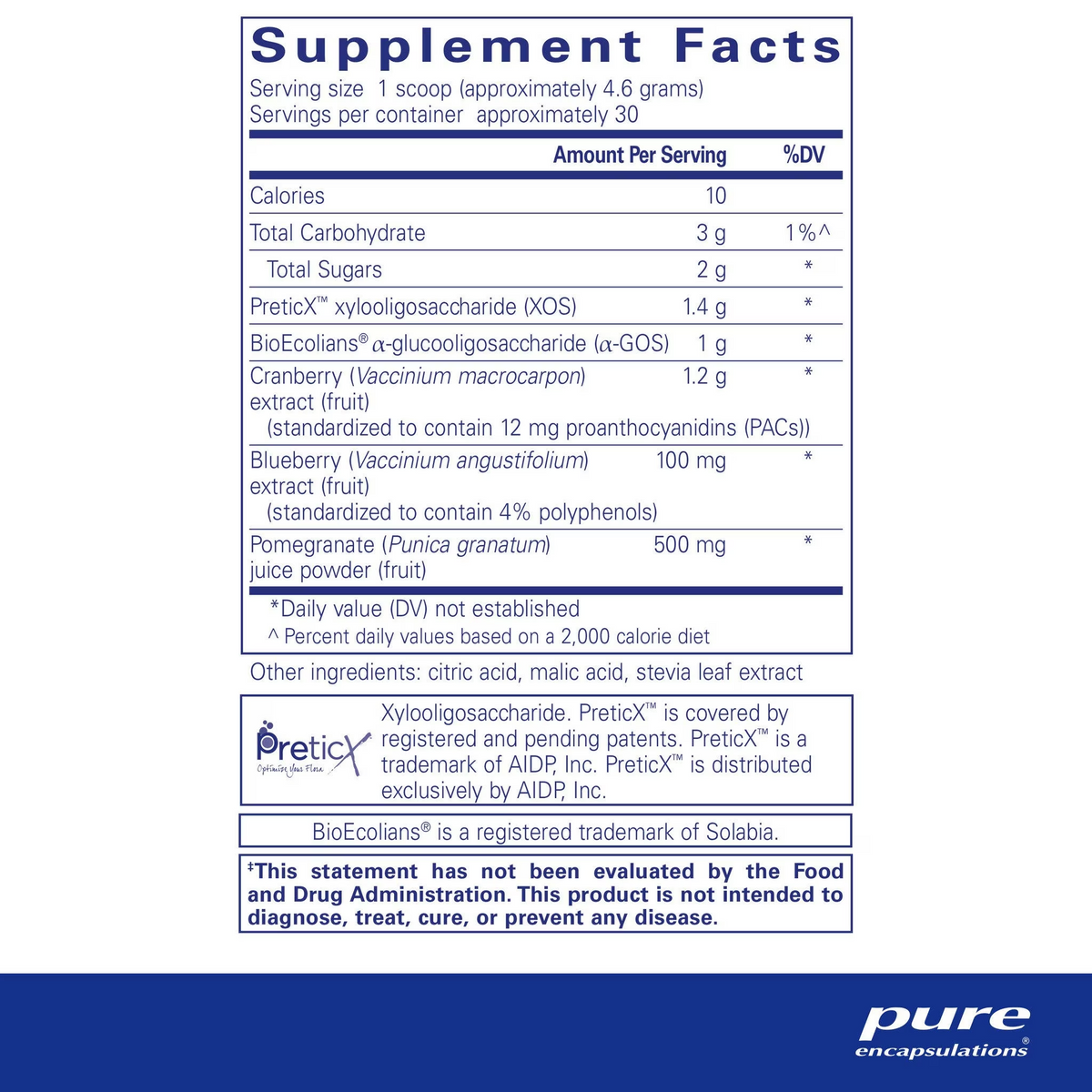 Poly-Prebiotic powder