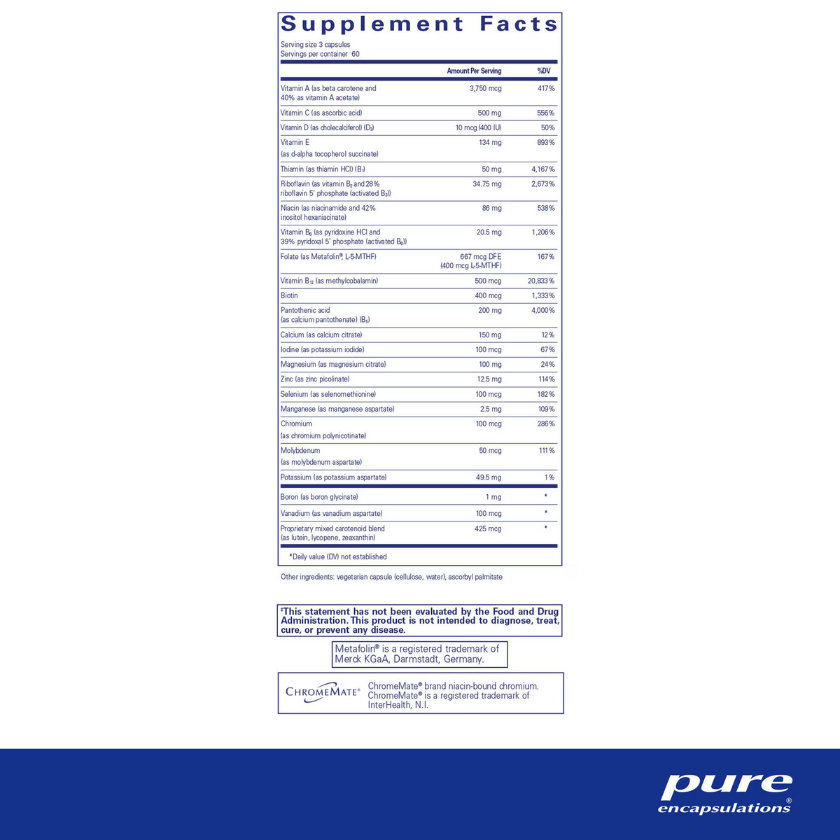 Nutrient 950® A without copper & iron