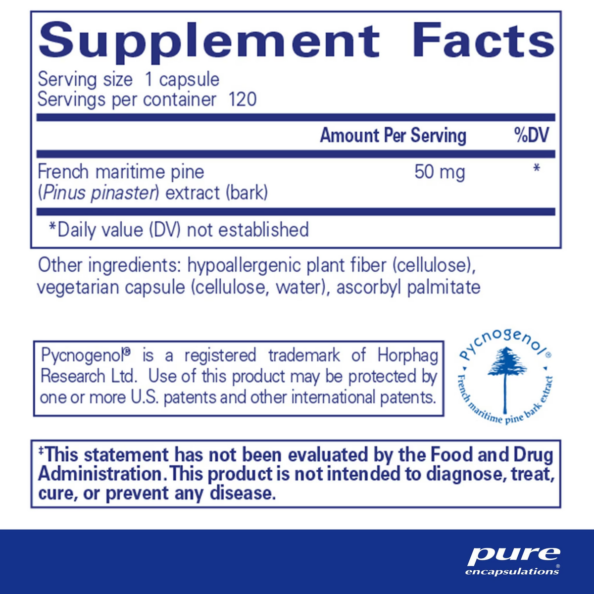 Pycnogenol® 50 mg