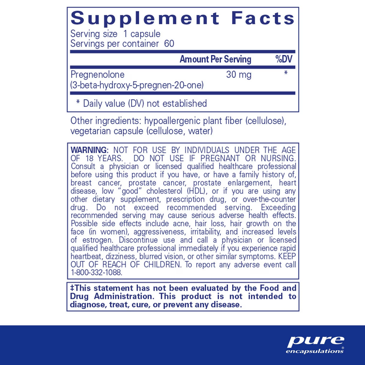 Pregnenolone 30 mg