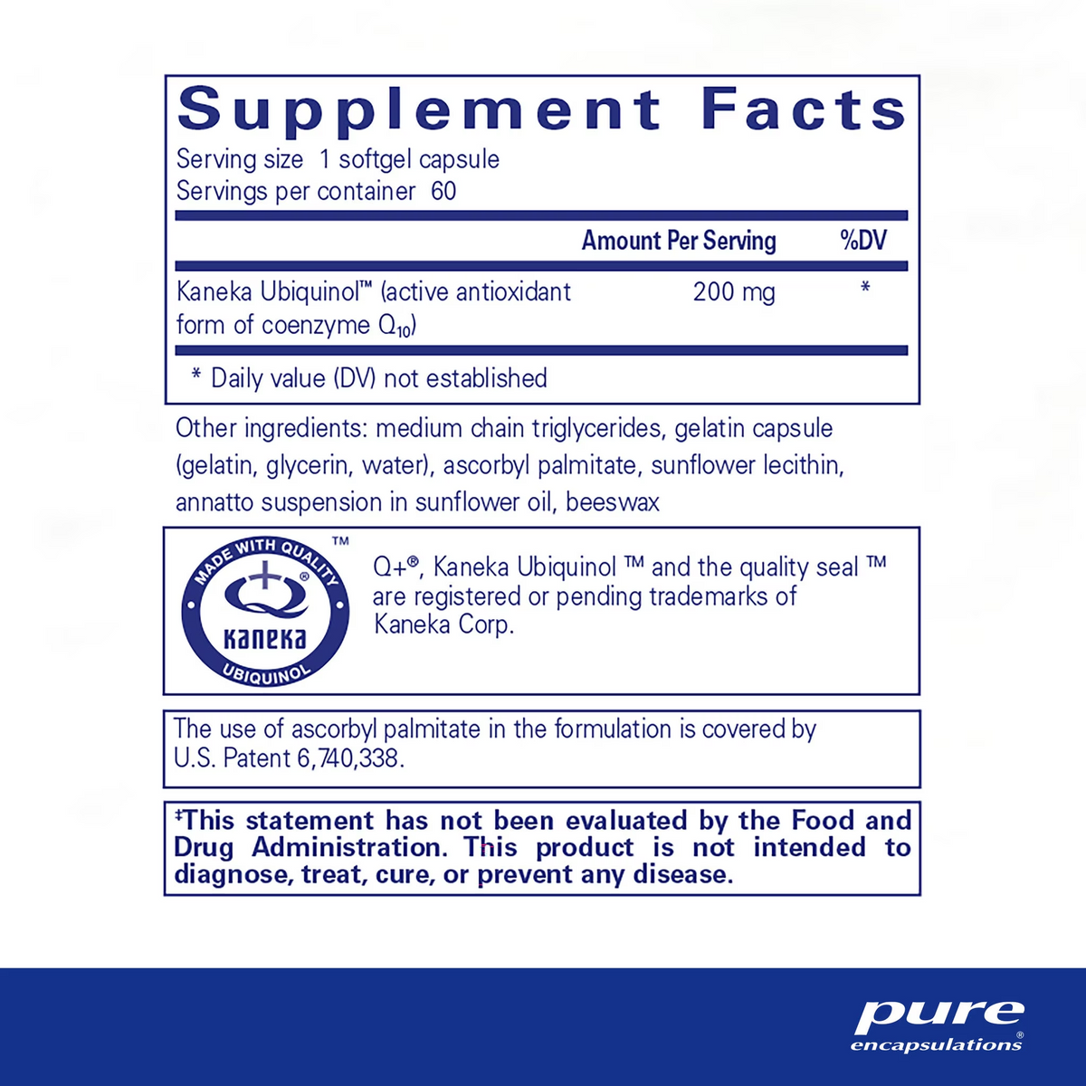 Ubiquinol-QH 200 mg