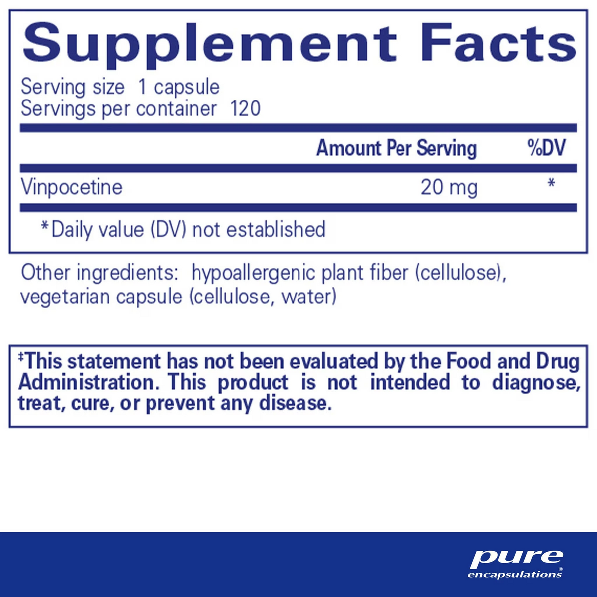 Vinpocetine 20 mg