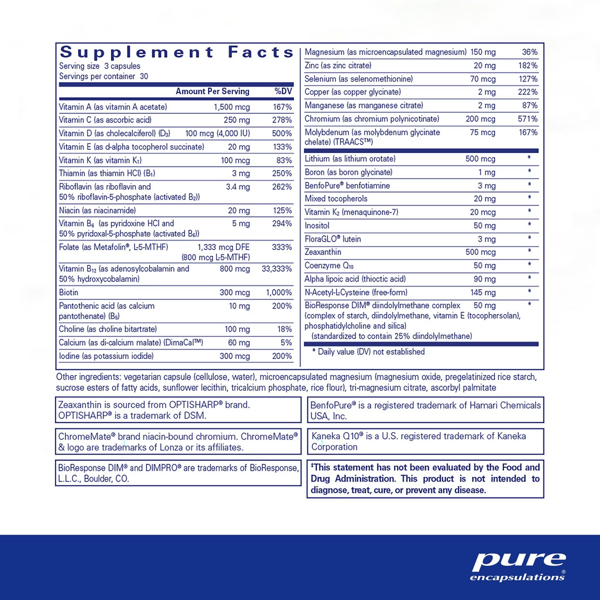 PureGenomics® UltraMultivitamin