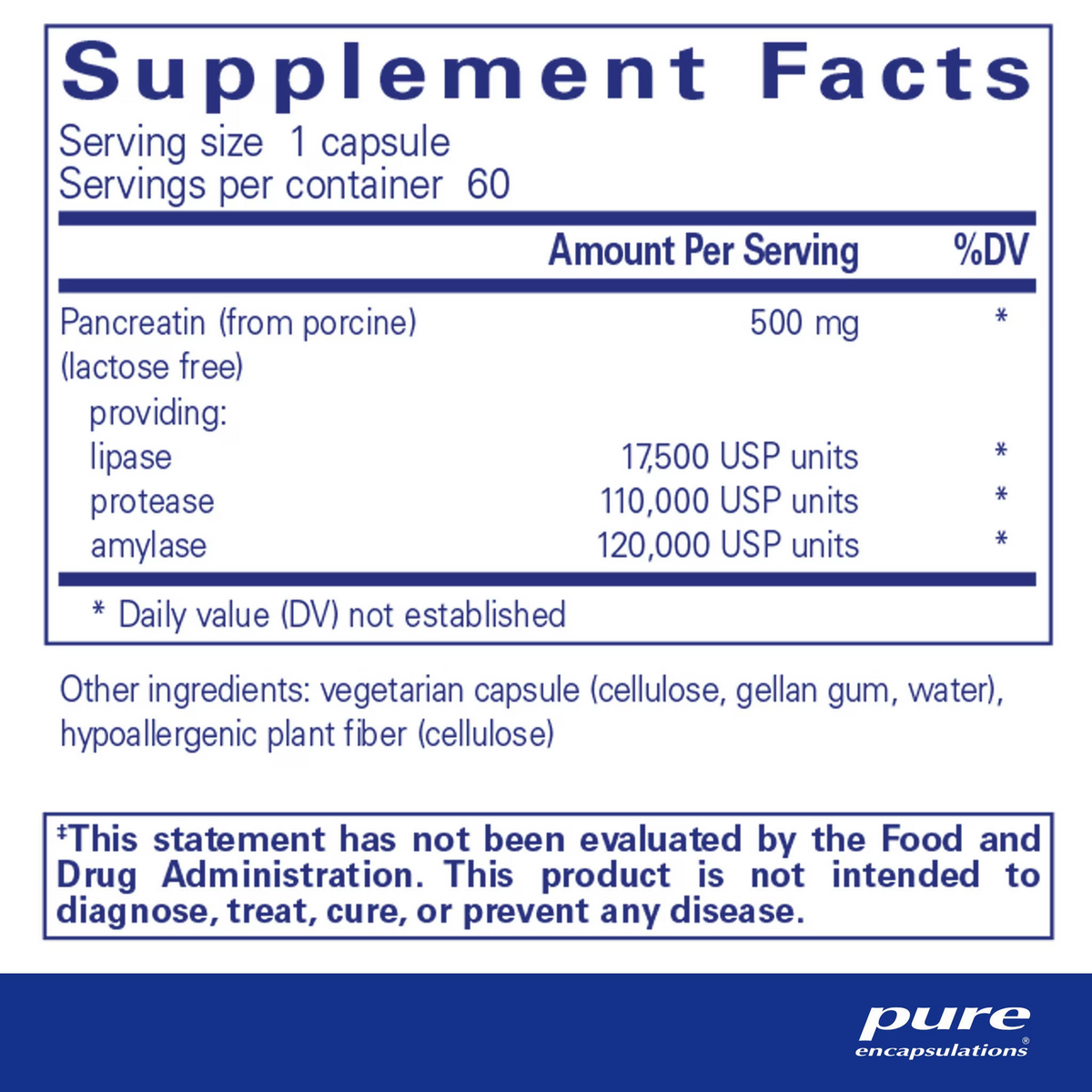Pancreatic Enzyme Formula