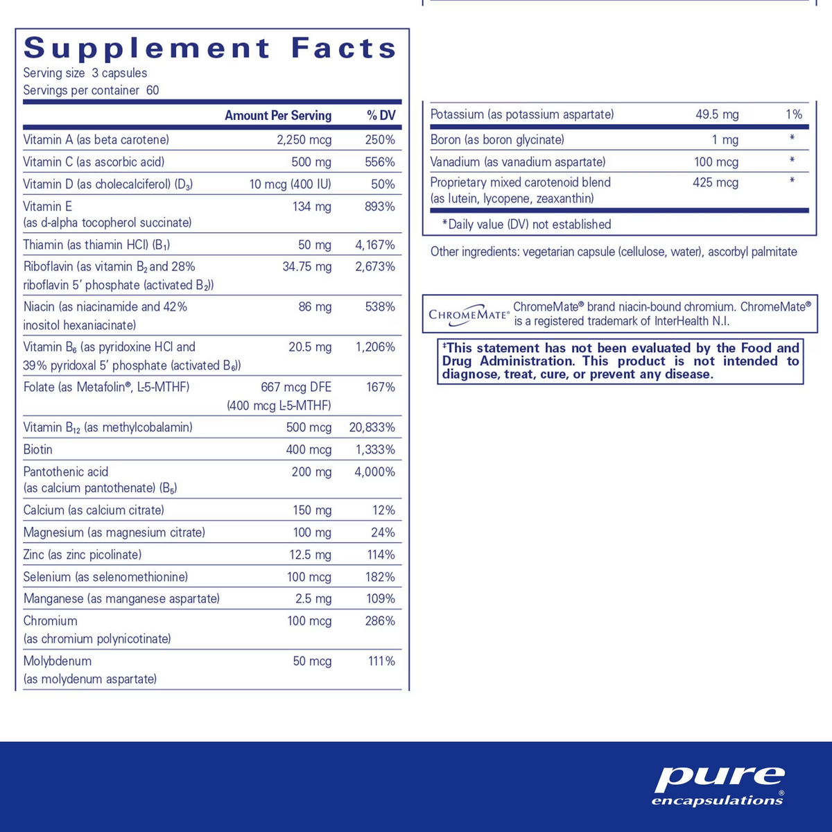 Nutrient 950® without copper, iron and iodine
