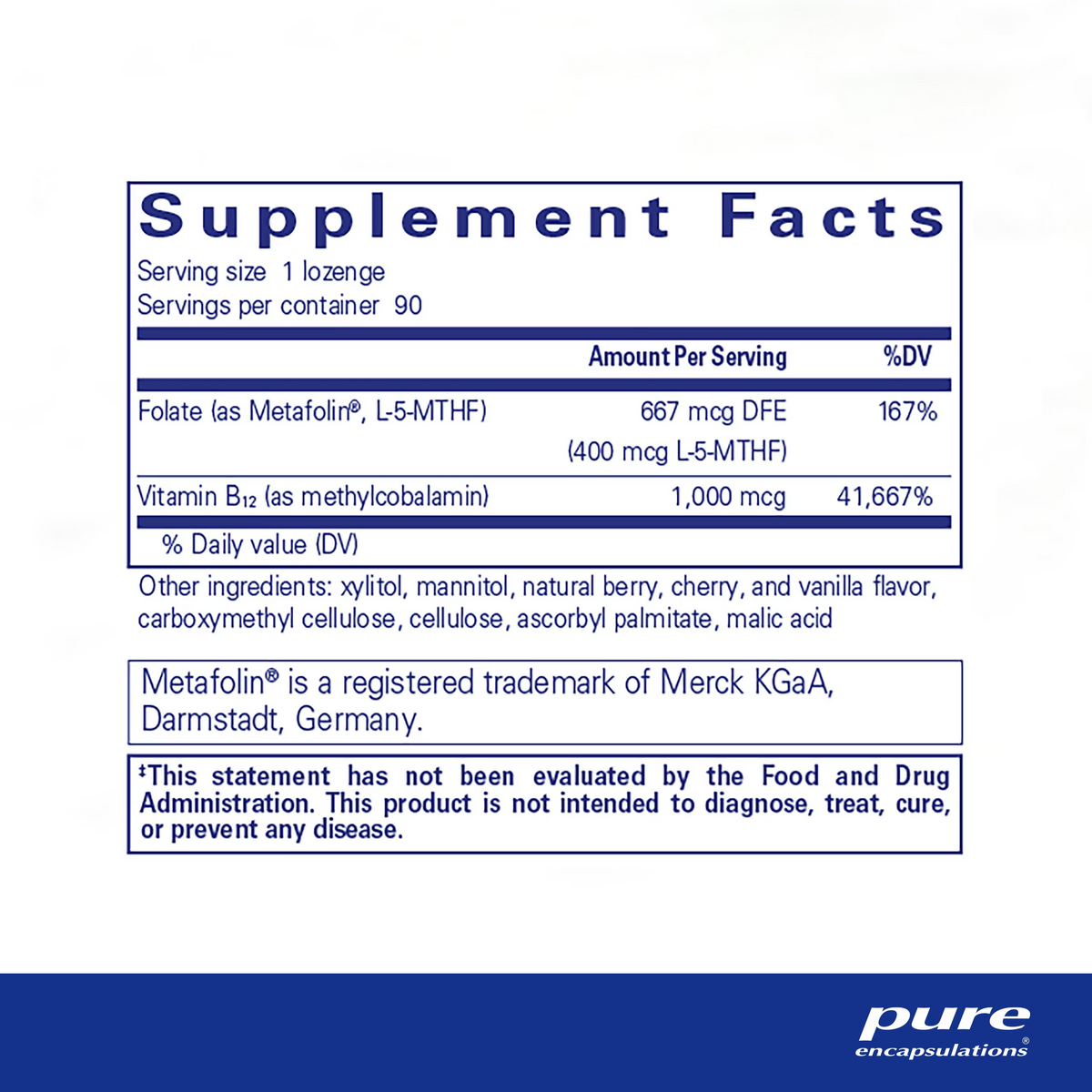 PureMelt B12 Folate